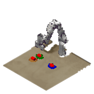 Push Buttons — particle decomposition