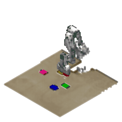 Slide Block to Target — particle decomposition